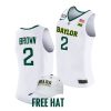 kendall brown white college basketball 2021 22replica jersey