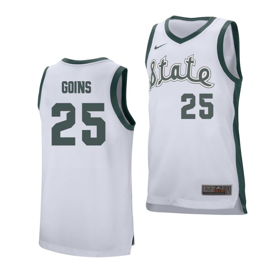 kenny goins white replica men's jersey