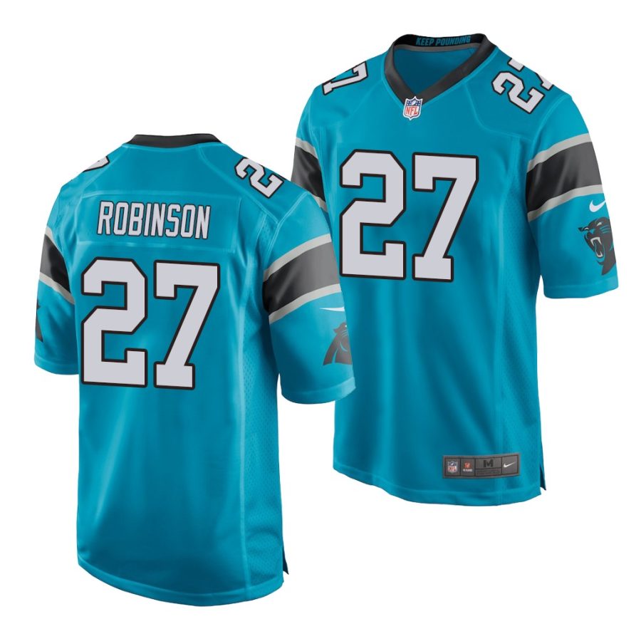 kenny robinson jr. panthers 2020 nfl draft game men's blue jersey