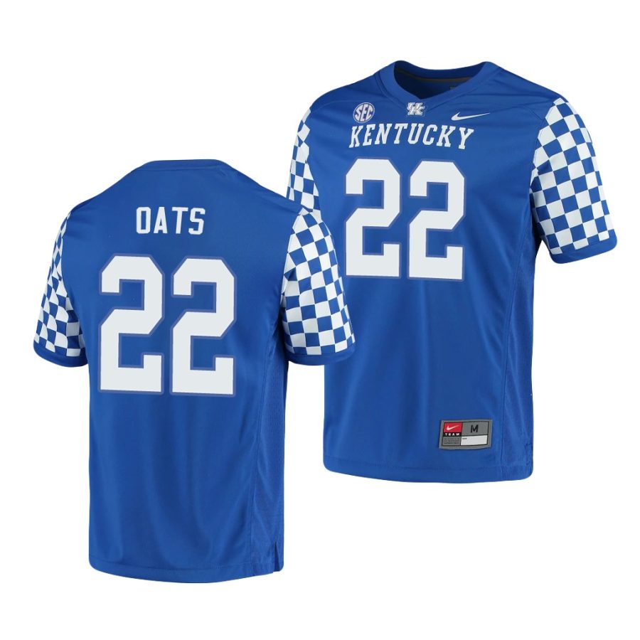 kentucky wildcats chris oats royal game men's jersey