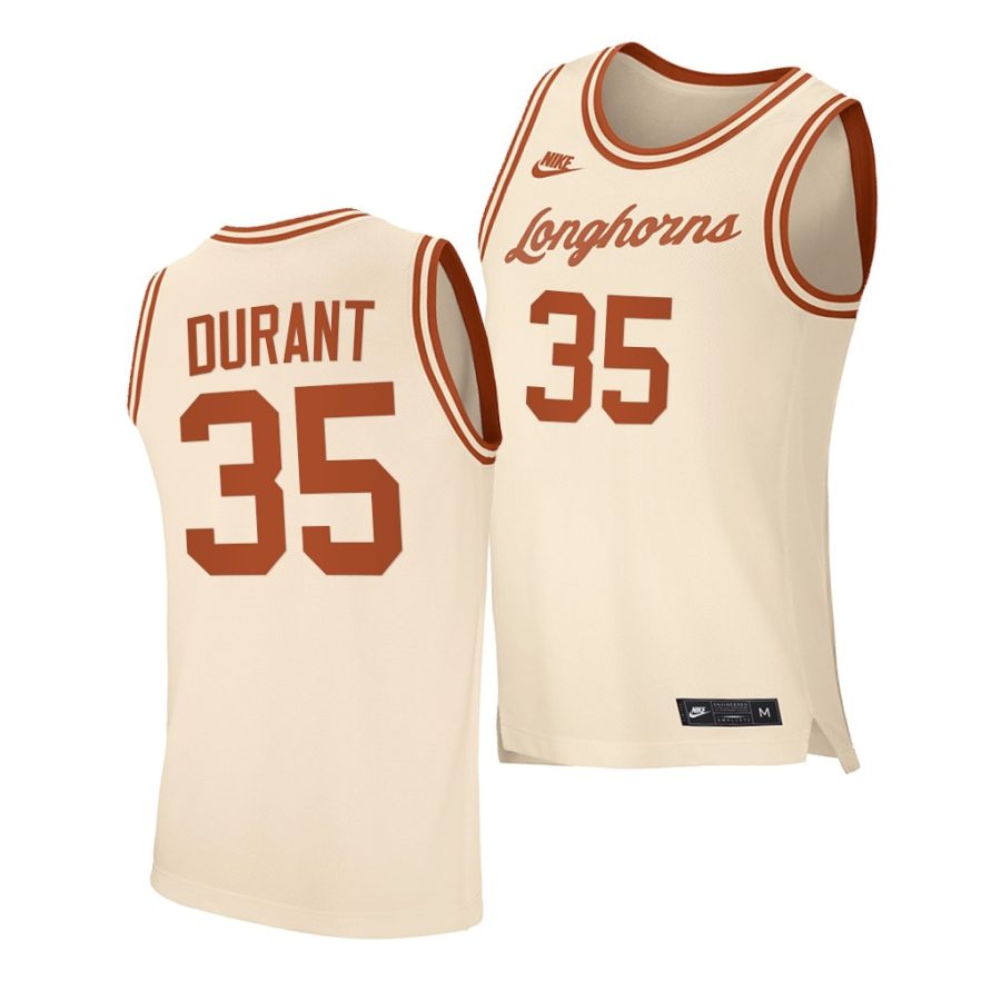 kevin durant cream retro texas longhorns jersey