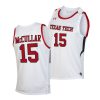 kevin mccullar white college basketball 2022replica jersey