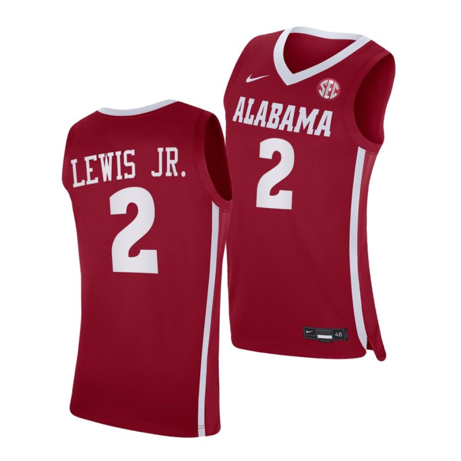 kira lewis jr. crimson replica men jersey