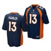 kj hamler navy 2020 nfl draft men's jersey