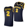 kobe bufkin navy 2021 class michigan wolverines jersey