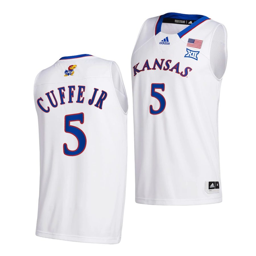 kyle cuffe jr. white college basketball 2021 22home jersey