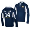 kyle hamilton navy 2021 shamrock series quarter zip jacket hoodie