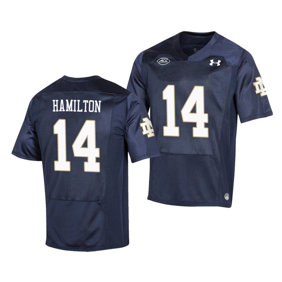 kyle hamilton navy replica men's jersey