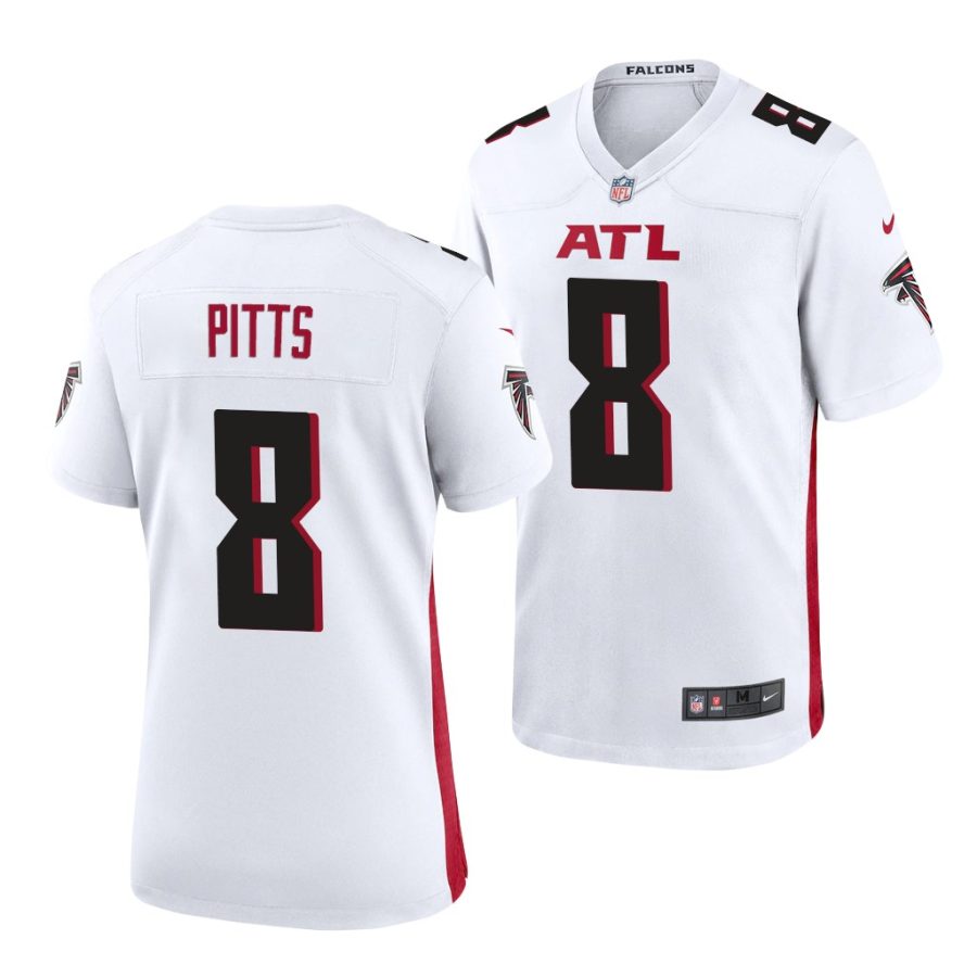 kyle pitts falcons 2021 nfl draft game men's white jersey