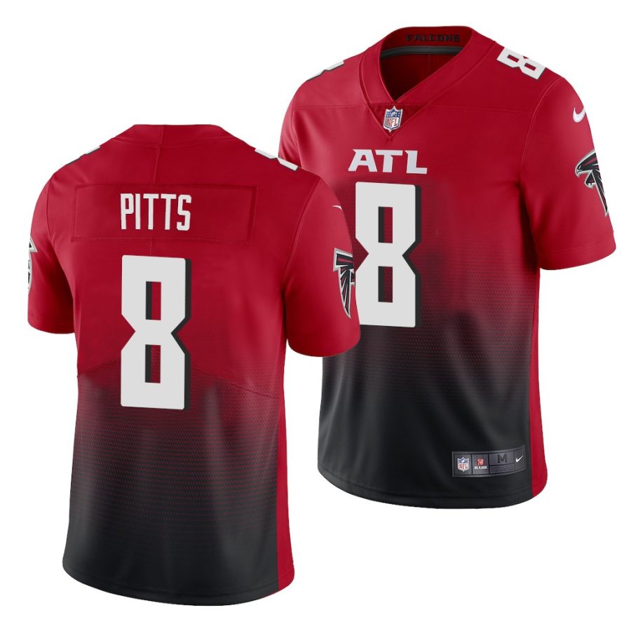 kyle pitts falcons 2021 nfl draft vapor limited men's red jersey