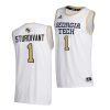 kyle sturdivant white college basketball men jersey