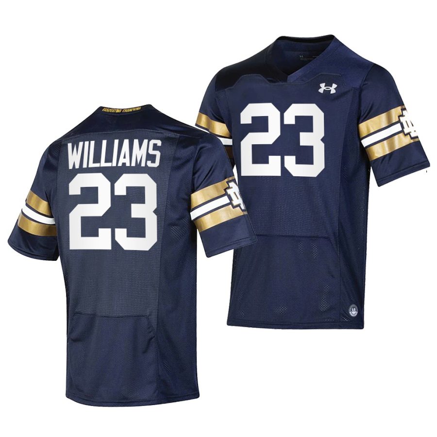 kyren williams navy 2021 shamrock series men jersey