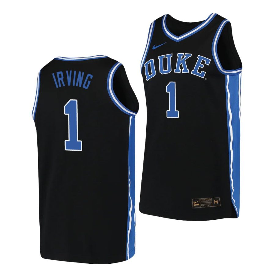 kyrie irving black replica men's jersey