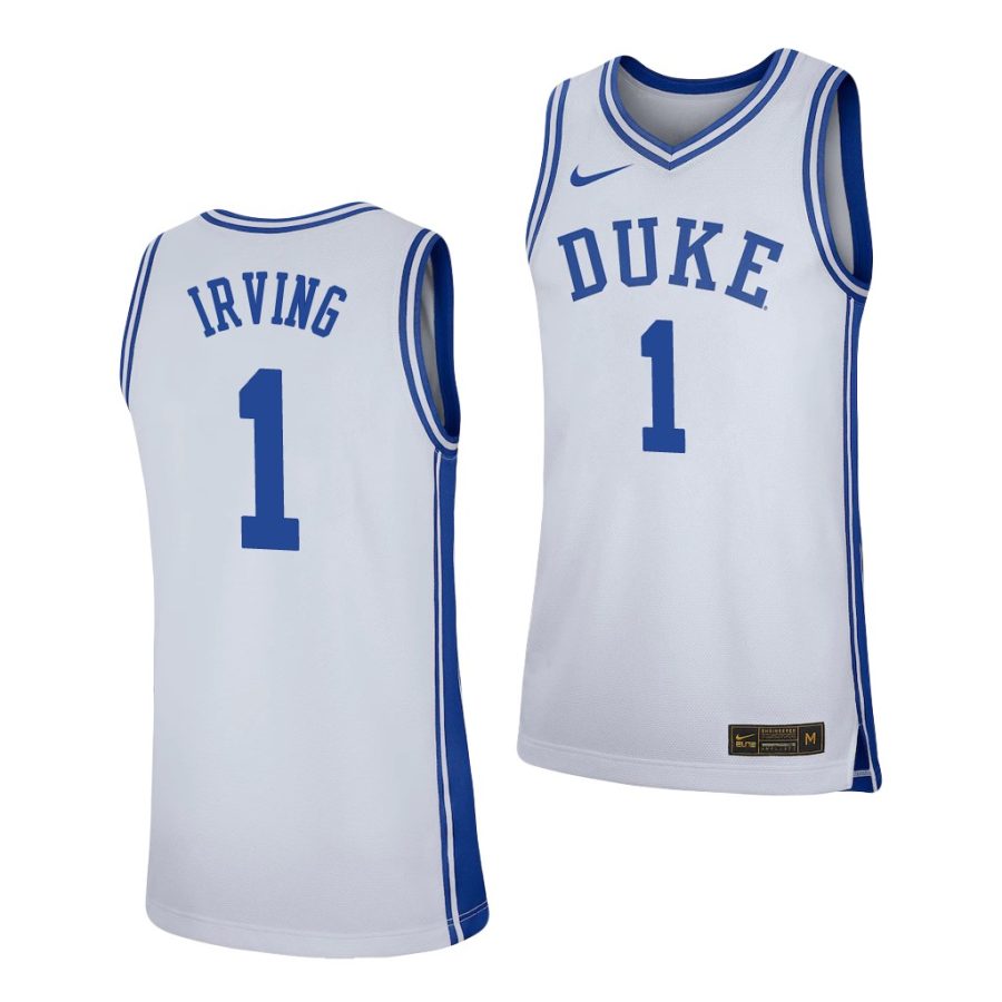 kyrie irving white replica men's jersey