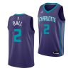 lamelo ball hornets statement 2020 nba draft 2020 21 purple jersey