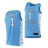 leaky black blue authentic north carolina tar heels jersey