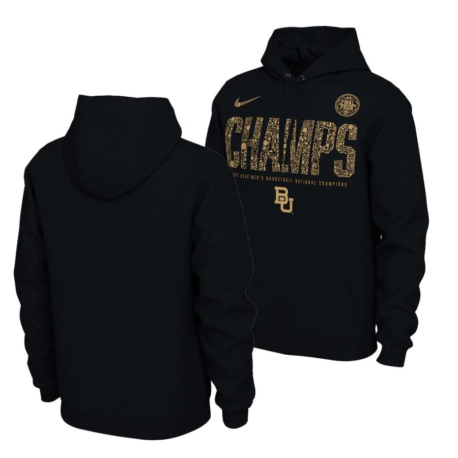 locker room black 2021 ncaa national champions baylor bears hoodie