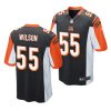 logan wilson bengals 2020 nfl draft game youth black jersey