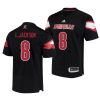 louisville cardinals lamar jackson black college football men's jersey