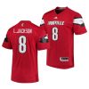 louisville cardinals lamar jackson red college football men's jersey