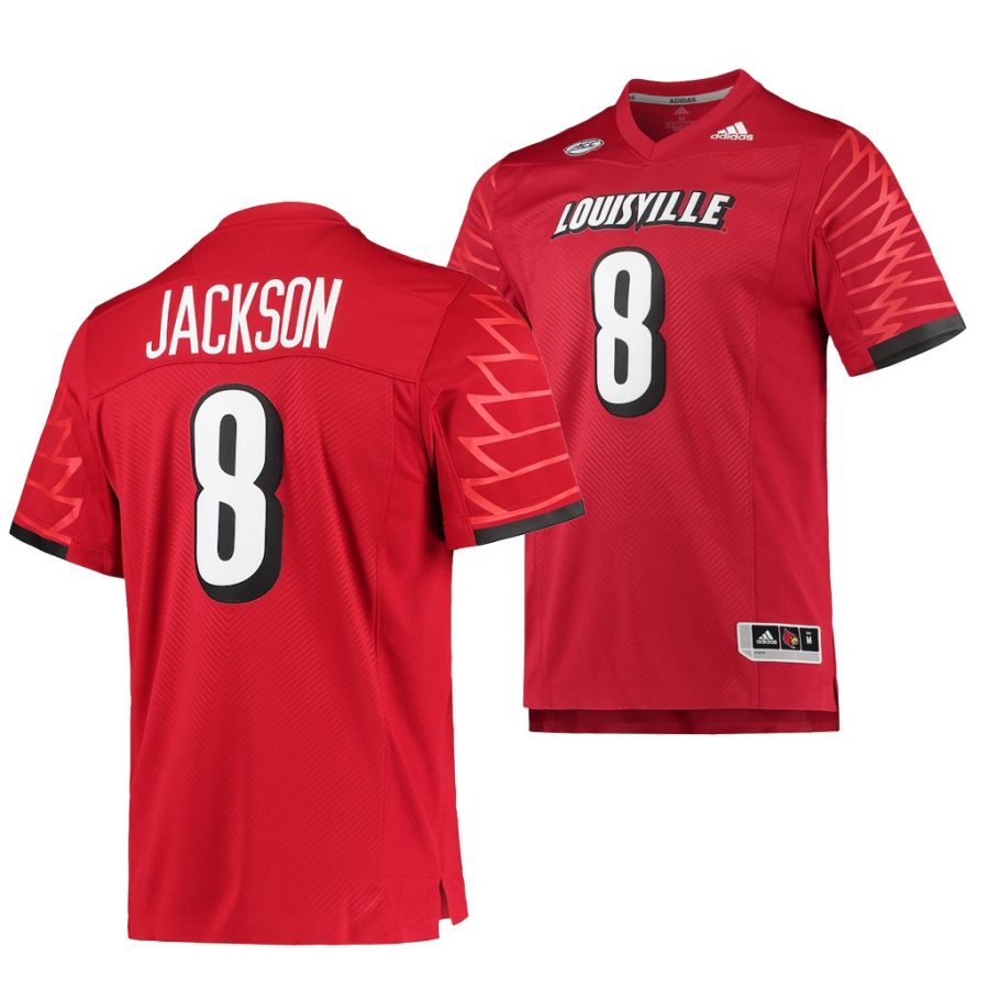 louisville cardinals lamar jackson red college football men jersey