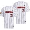 louisville cardinals white college baseball replica jersey