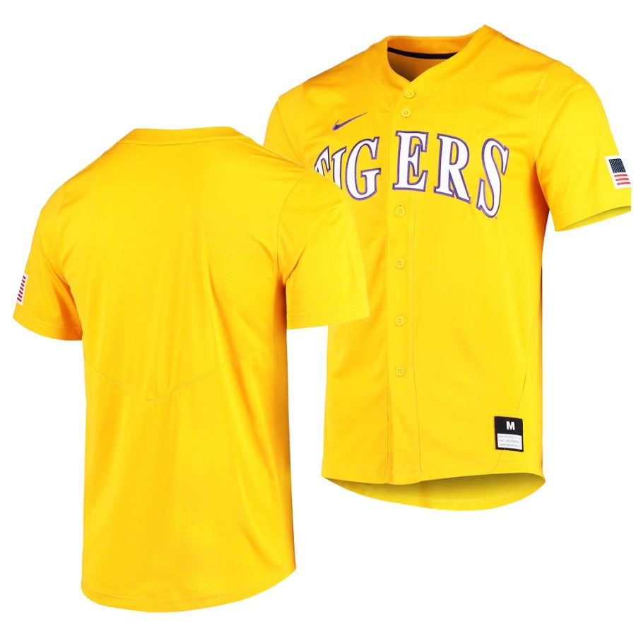 lsu tigers gold college baseball vapor untouchable elite jersey