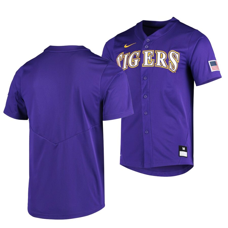 lsu tigers purple college baseball vapor untouchable elite replica jersey