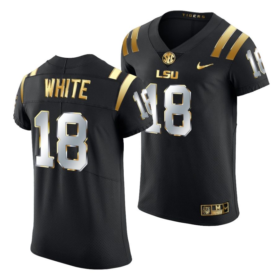 lsu tigers tre'davious white golden edition elite nfl black jersey