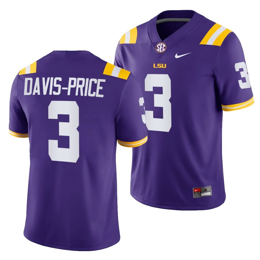 lsu tigers tyrion davis price purple college football men jersey