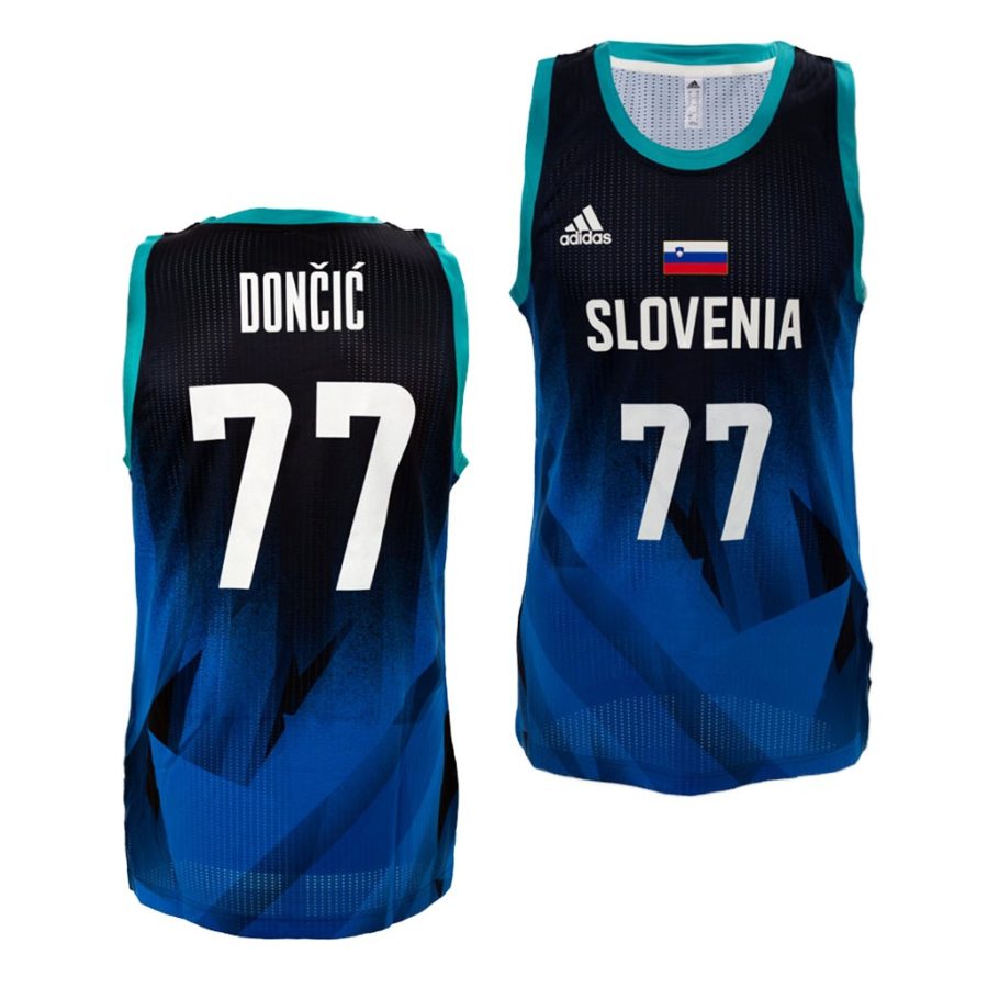 luka doncic blue 2021 tokyo olymipcs slovenia jersey