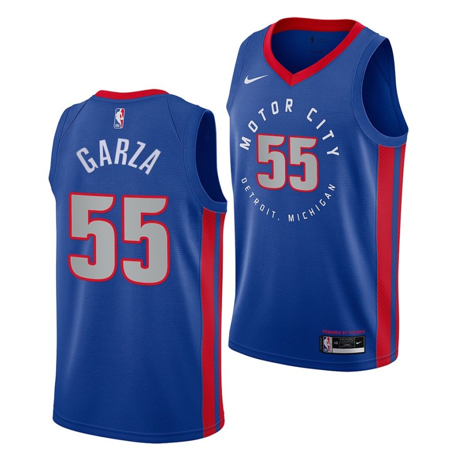 luka garza pistons 2021 blue city edition 2021 nba draft jersey