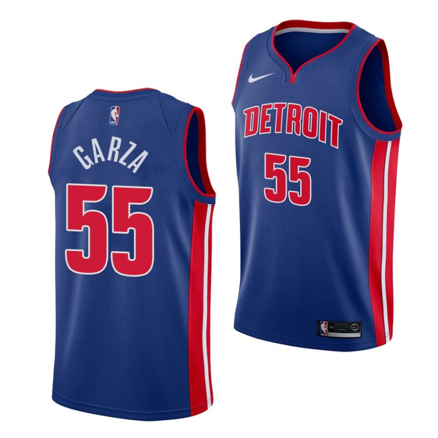 luka garza pistons 2021 blue icon edition 2021 nba draft jersey