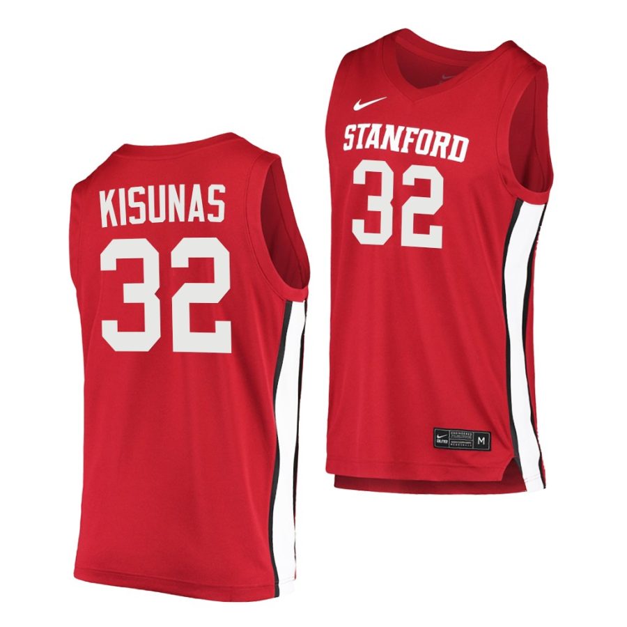 lukas kisunas red college basketball men jersey