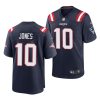 mac jones patriots 2021 nfl draft game men's navy jersey