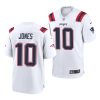 mac jones patriots 2021 nfl draft game men's white jersey