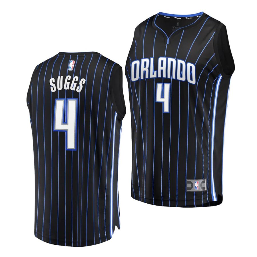 magic jalen suggs black 2021 nba draft 1st round pick replica jersey