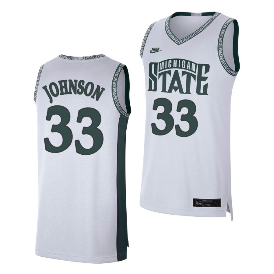 magic johnson white retro limited men's jersey 0