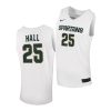 malik hall white replica men jersey