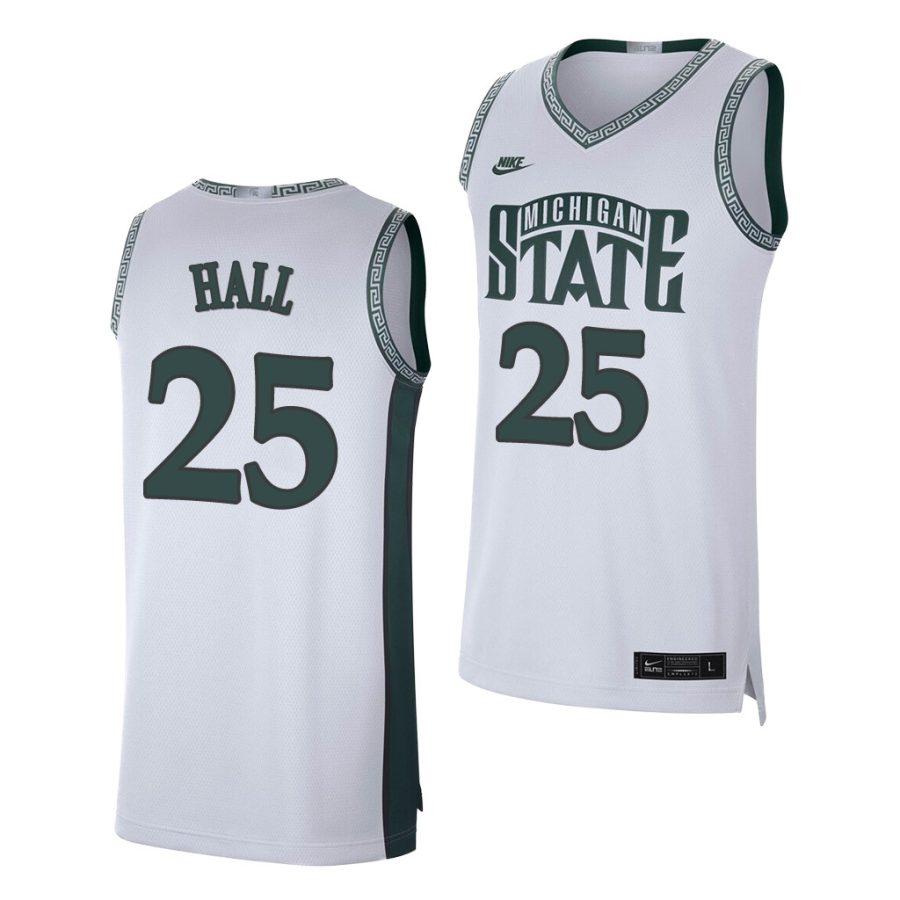 malik hall white retro limited men's jersey