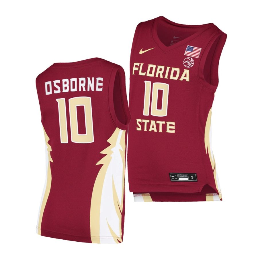 malik osborne garnet replica men jersey