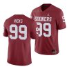 marcus hicks crimson college football men's jersey