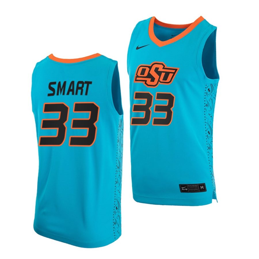 marcus smart blue college basketball oklahoma state cowboys jersey