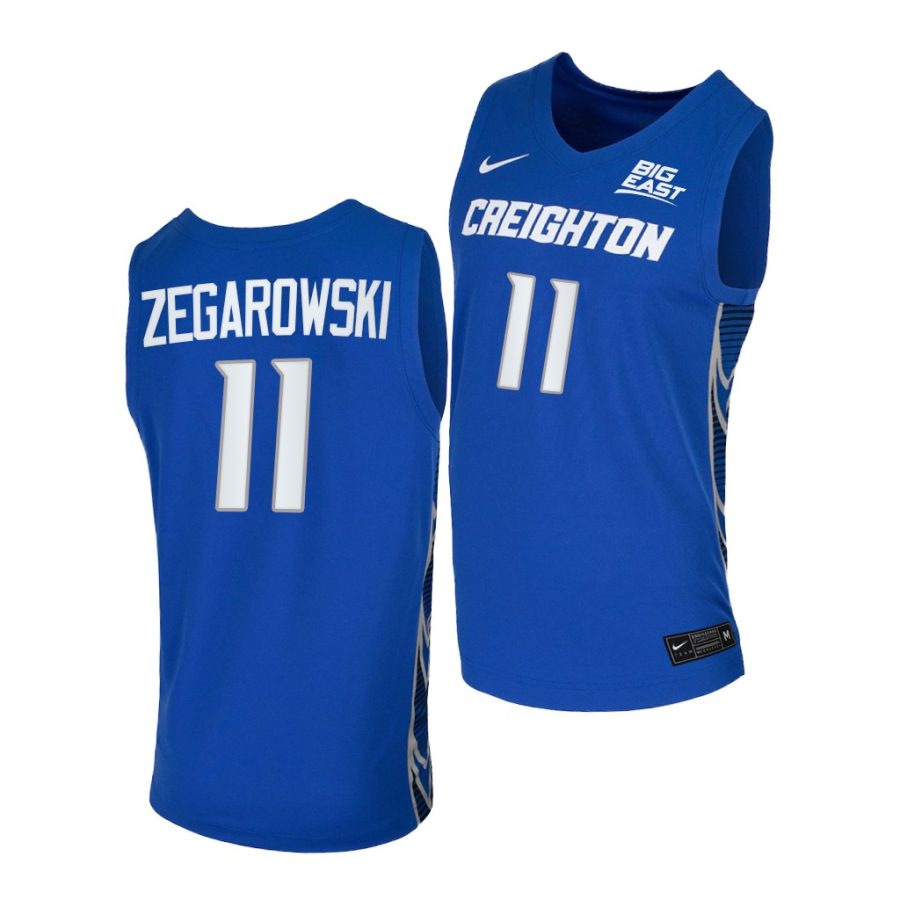 marcus zegarowski blue replica men jersey