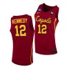 marquise kennedy maroon 2021 march madness sweet 16 loyola chicago ramblers jersey