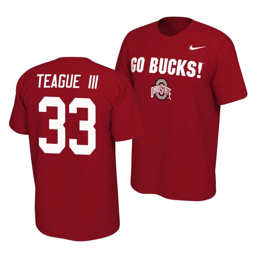 master teague iii scarlet college football mantra jersey