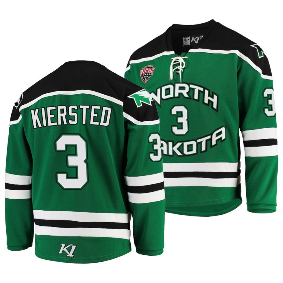 matt kiersted nchc replica green college hockey jersey