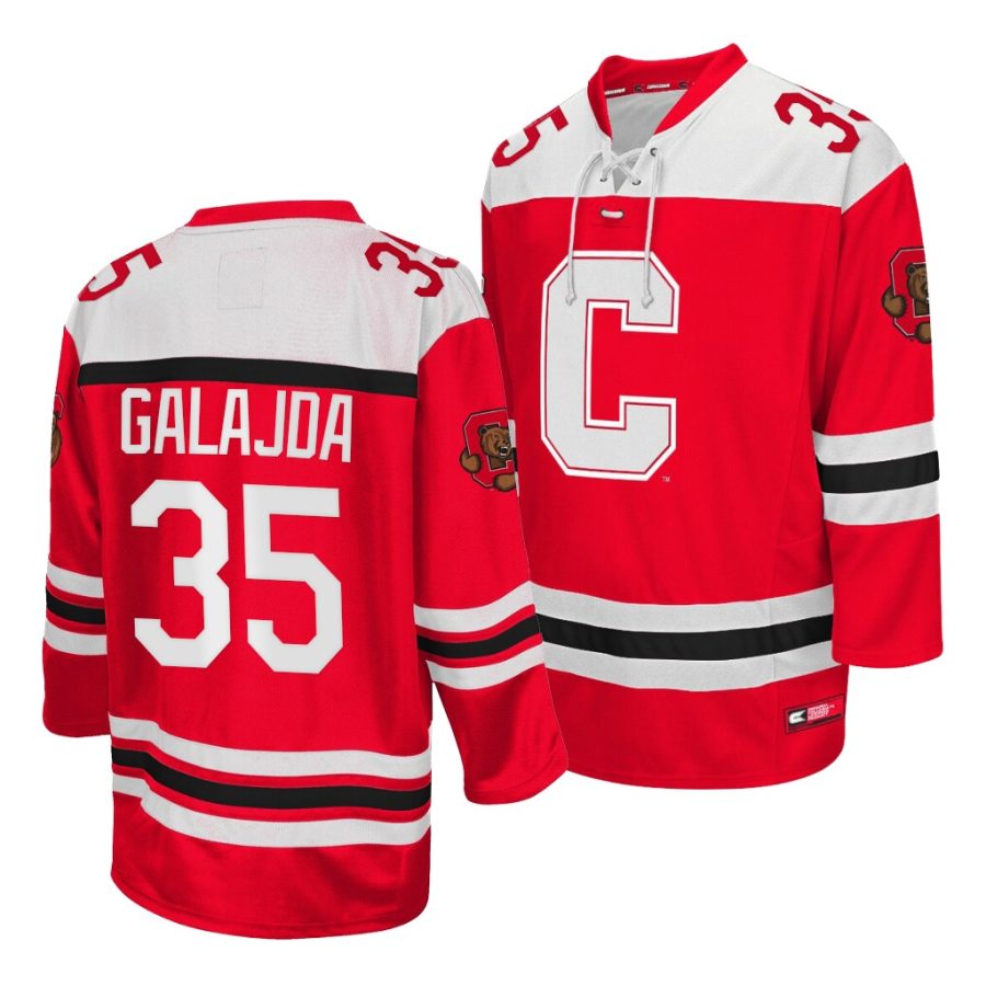 matthew galajda ncaa college hockey red jersey