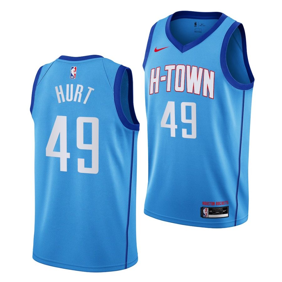 matthew hurt rockets blue city edition 2021 nba draft jersey