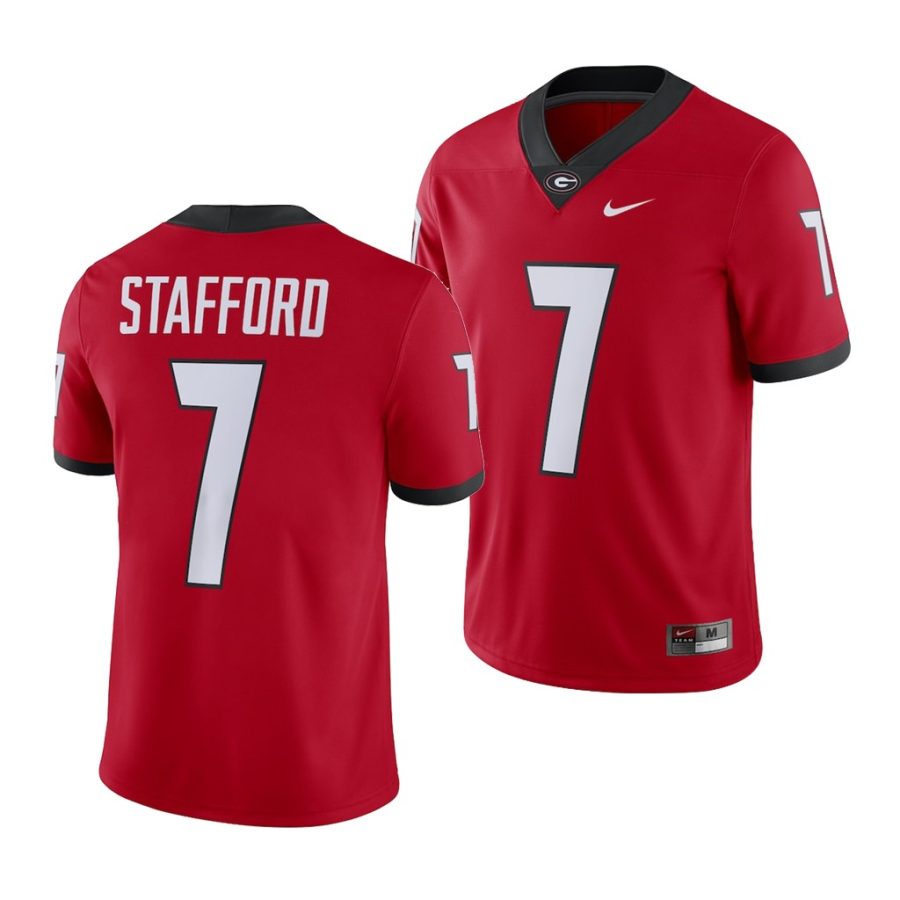 matthew stafford red alumni football game men's jersey